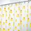 Rideau de douche simple à imprimé animal 