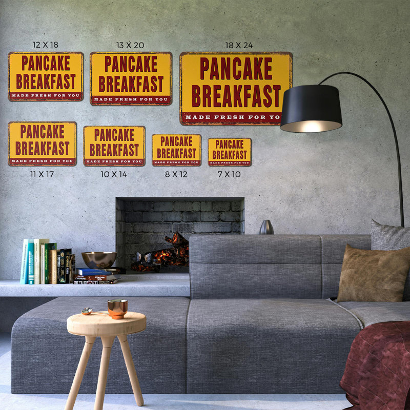 Plaque en plastique Pancakes 13 po x 20 po