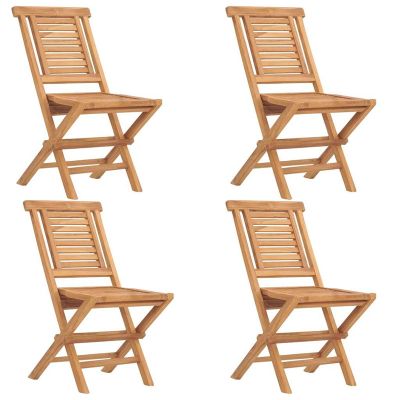 Melbeta 4 - Person Teak Patio Dining Set with Square Table
