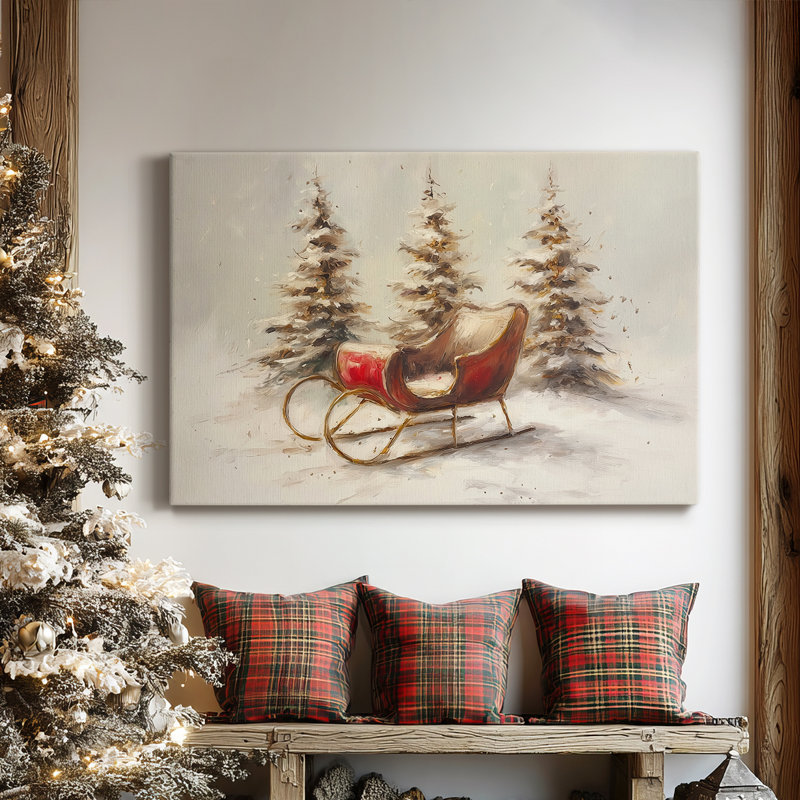 Tinsel - Chuchotement d'or - Toile tendue de qualité supérieure, H 27 po x l 18 po