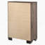 Commode de chambre 5 tiroirs délavé taupe