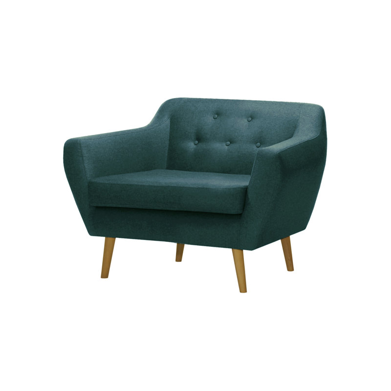 Melra Upholstered Armchair, Dark Blue