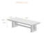 Bureau de direction rectangulaire en bois massif