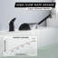 Robinet de baignoire à fixation sur le comptoir, robinet de baignoire avec bec cascade haut débit-64622006