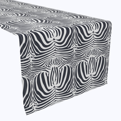 Haylia Zebra Skin Table Runner
