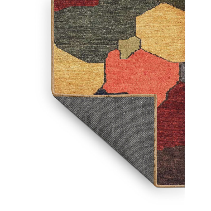 Abstract Indoor Rug, Rectangle 4' x 6'