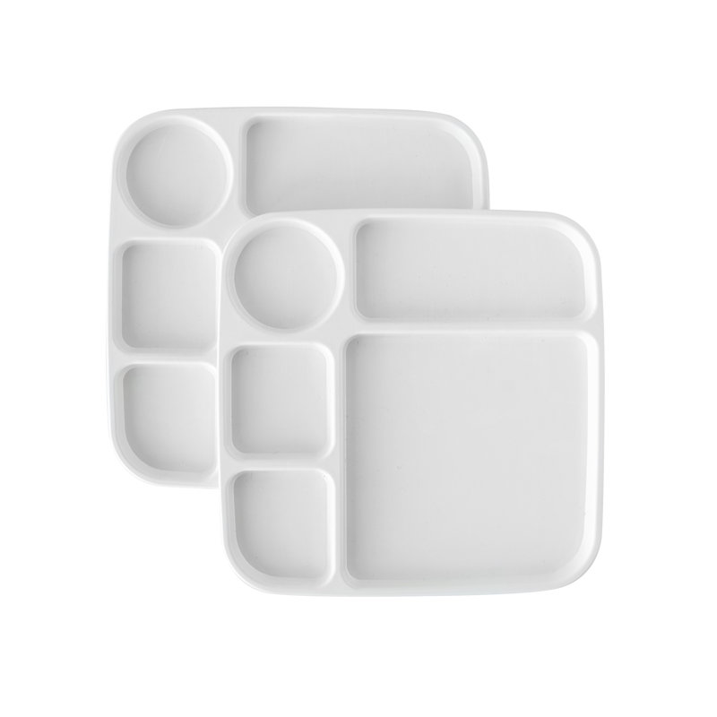 Plateaux à repas divisés