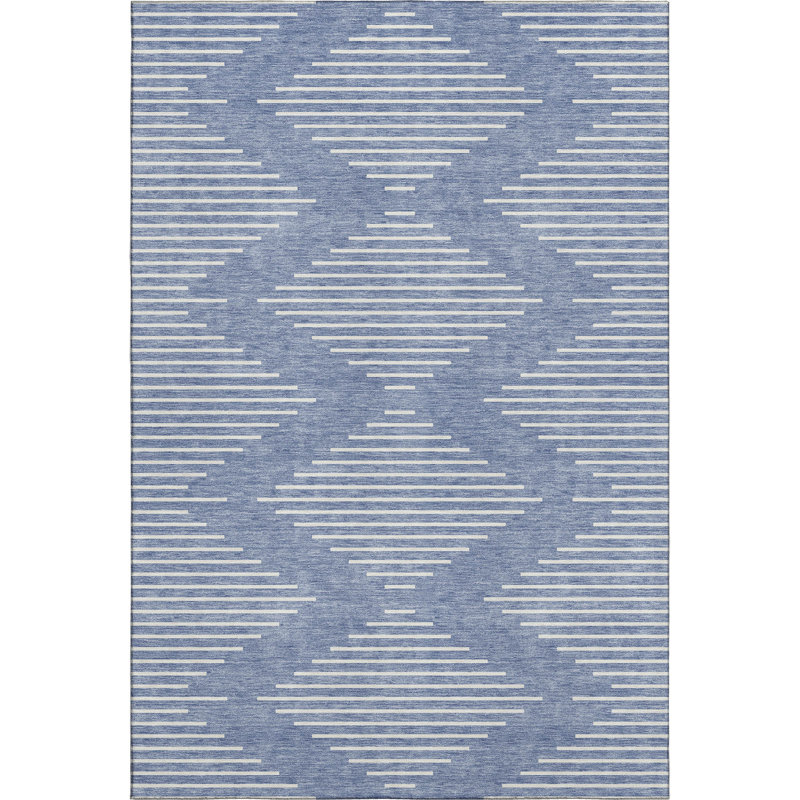 Premium Machine Washable Colmenero AMF1016 Geometric Rug, Rectangle 10' x 14'