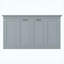 Lit escamotable simple, peut être plié dans une armoire, gris