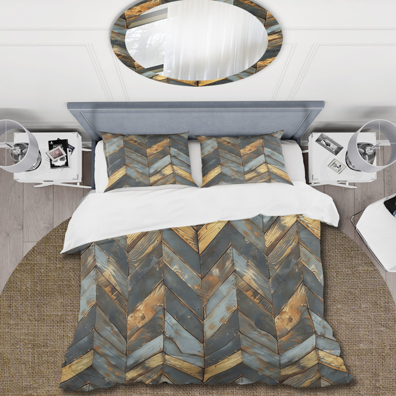 Ensemble de housse de couette Farmhouse, Housse de couette très grand + 2 taies décorativ
