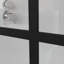 Écran de douche 46 "x 72" noir pour verre trempé, structure fiable noir, verre chanfreiné 4 côtés