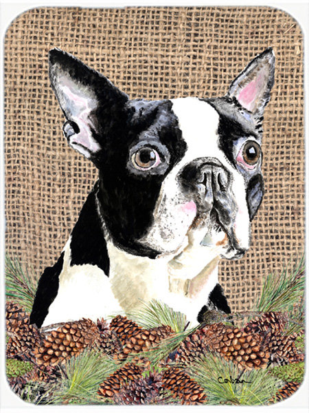 Planche à découper en verre Boston Terrier