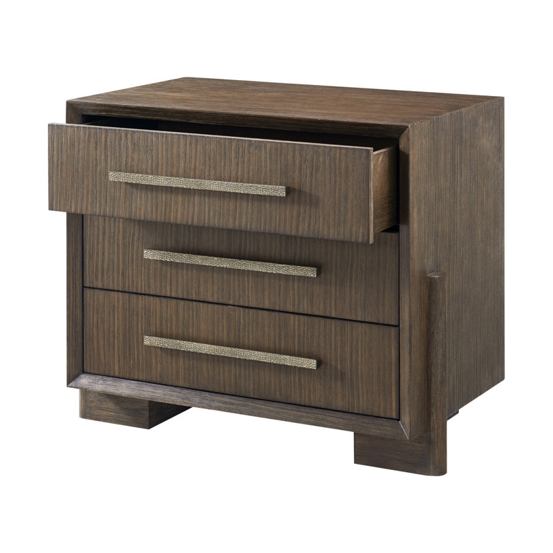 Urbane 3 Drawer Nightstand, Campfire