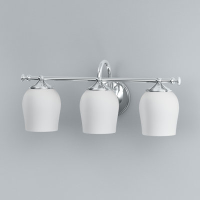 Tavern 3-Light Vanity Light Wall Sconce with Frosted Shades