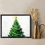 Black Framed Vintage Christmas tree Wall Art Retro Style Framed Prints-121067277