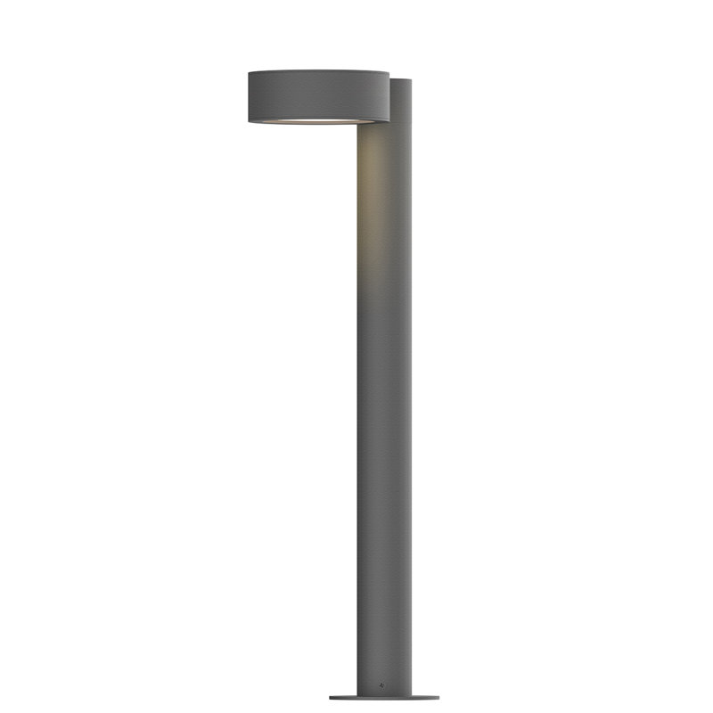Reals LED Bollard Light, Gray, 22" H x 5" W x 7.75" D