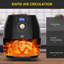 HOMCOM 5.5L Air Fryer Oven