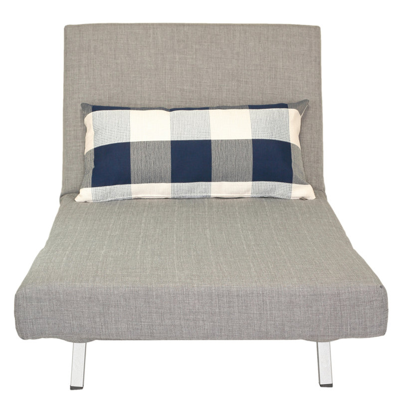 Convertible Sleeper Chair Bed, Gray 