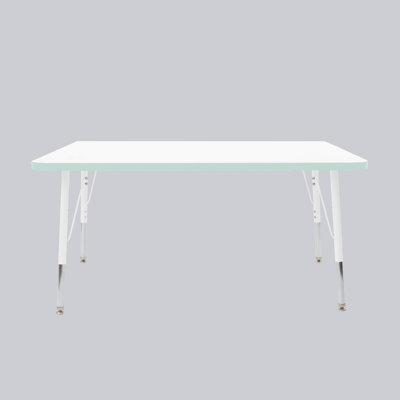 Rectangle Thermofused Activity Table with Adjustable Standard Swivel Glide Legs