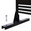 Freestanding Metal Privacy Barrier 76" H48" W - For Deck, Patio Black Fence Panel Weather For Outdoor