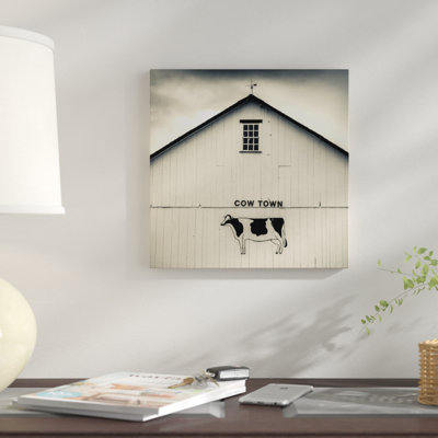 «Cowtown Barn Signage», reproduction de photo sur toile