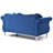Transitional Navy Blue Loveseat