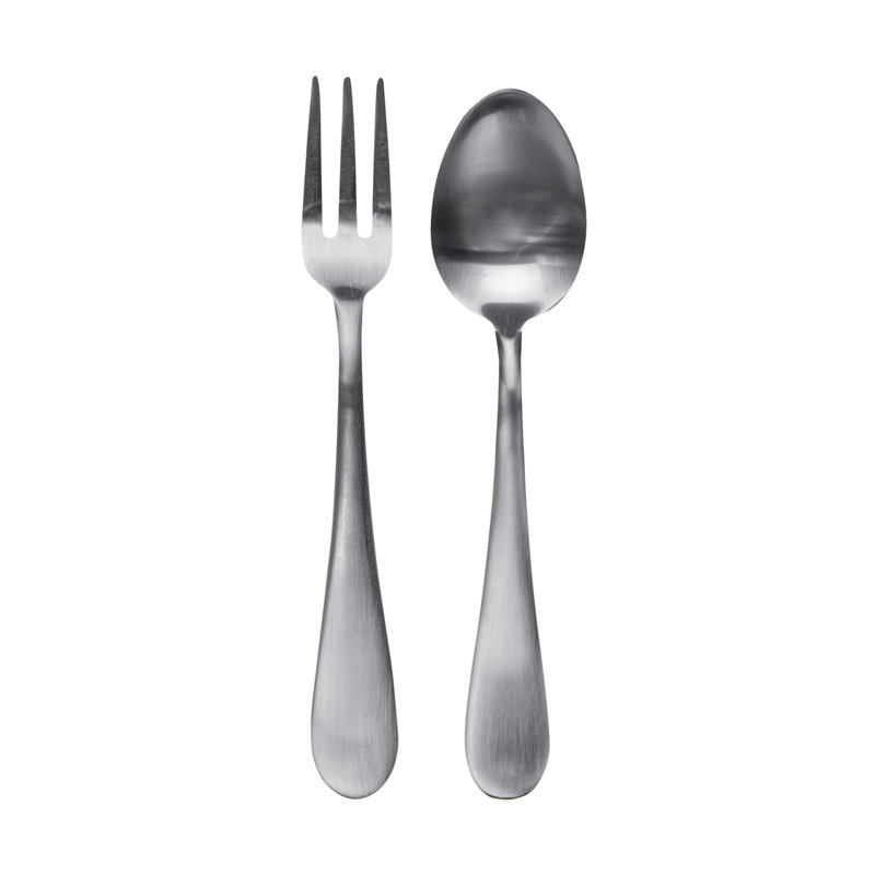 Ensemble de service BRescia (fourchette et cuillère), L 9,83 po x l 3 po, Glace