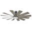 Windflower 12 - Blade LED Windmill Ceiling Fan with Wall Control and Light Kit Included-32650334-32650335