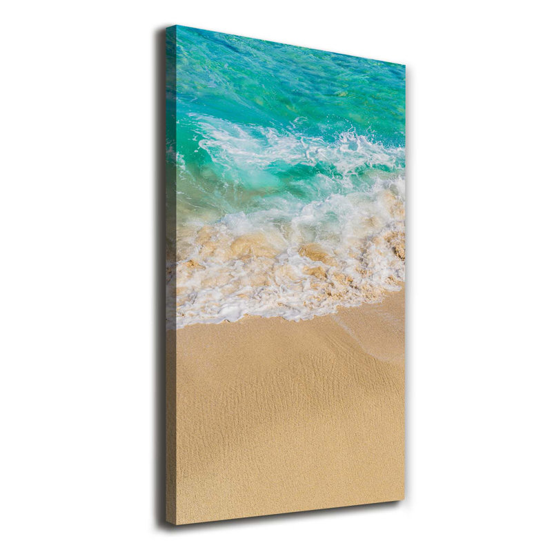 Beach And Sea - Wrapped Canvas Print