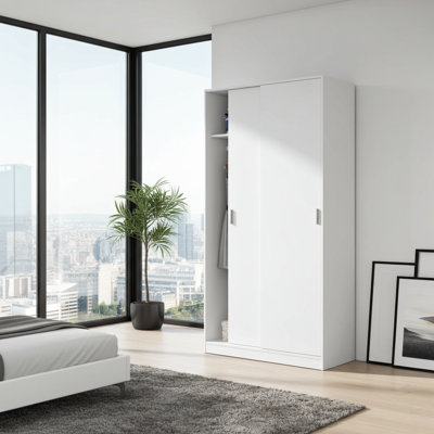 Tabinowski 2 Door Manufactured Wood Wardrobe
