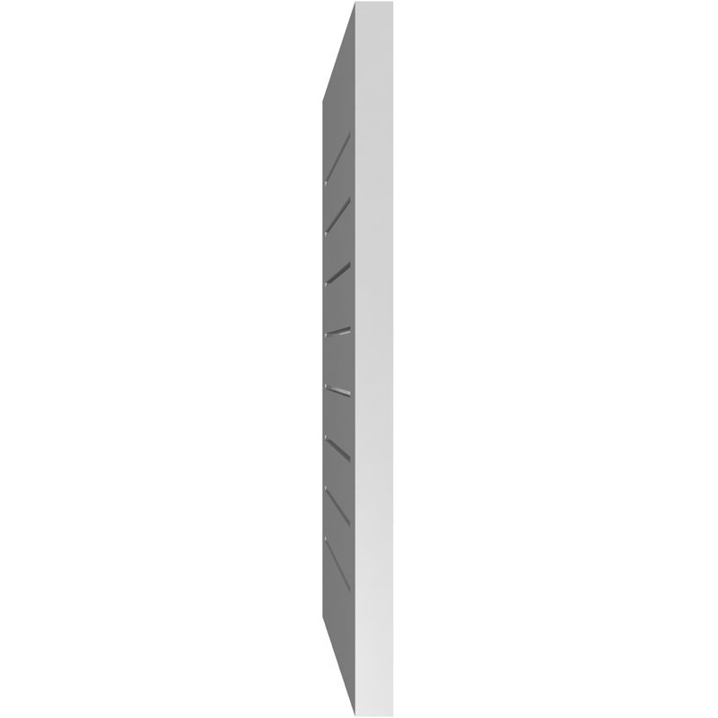 Évent à pignon fonctionnel en uréthane rectangulaire à fixation en surface, brun clair apprêté, H 28 po x l 18 po x P 1,5 po