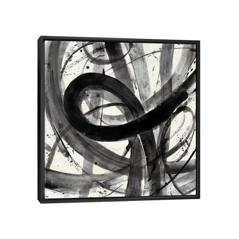 «Roller Coaster I», reproduction d'art sur toile tendue, H 37 po x l 37 po x P 1,5 po, Toile avec cadre noir, Pas de tapis
