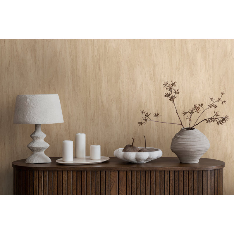Woods and Wicker Collection Wood Effect Wallpaper Roll, Brown