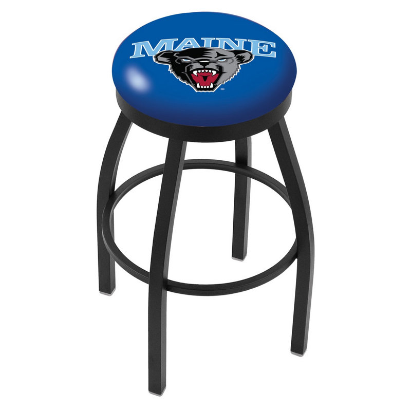 NCAA 36" Swivel Bar Stool, Maine, Black