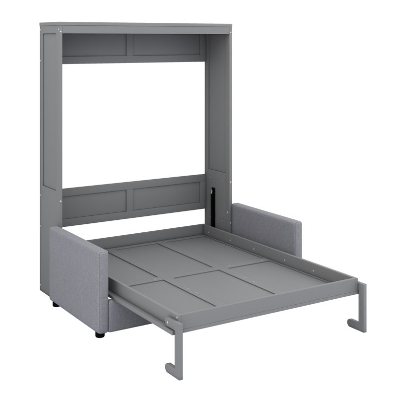 Space-Saving Murphy Wall Bed, Gray