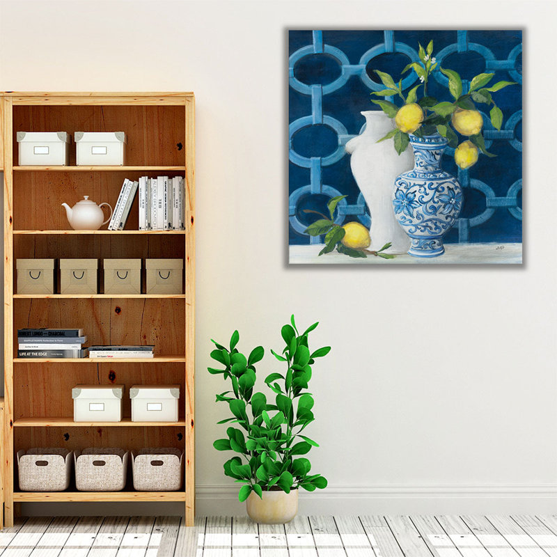 «Chinoiserie Delight», reproduction d'art sur toile, H 16 po x l 16 po
