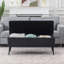 Banc de rangement rembourré en velours Darious-1994507904