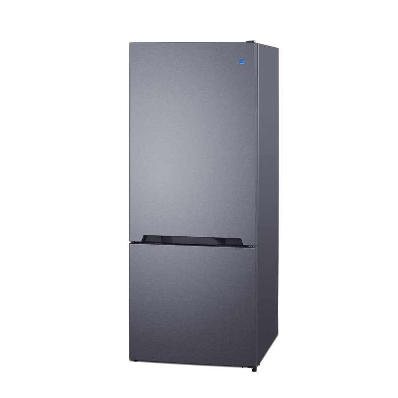 Réfrigérateur-congélateur encastré Energy Star de 28 po de large Summit Appliance, Argent argent, Droitier