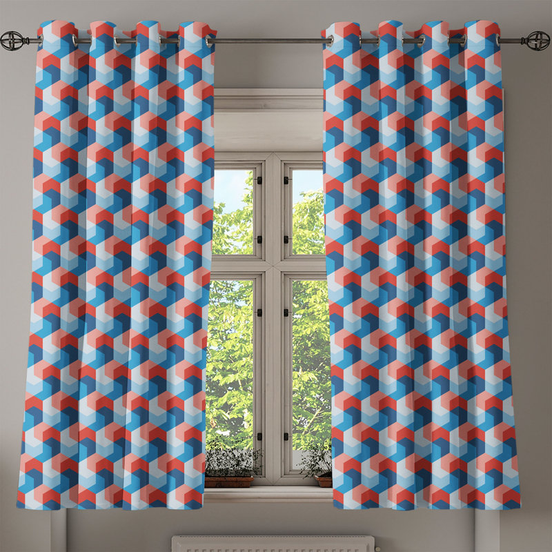 Sateen Blackout Curtain Pair, 50" W x 54" L