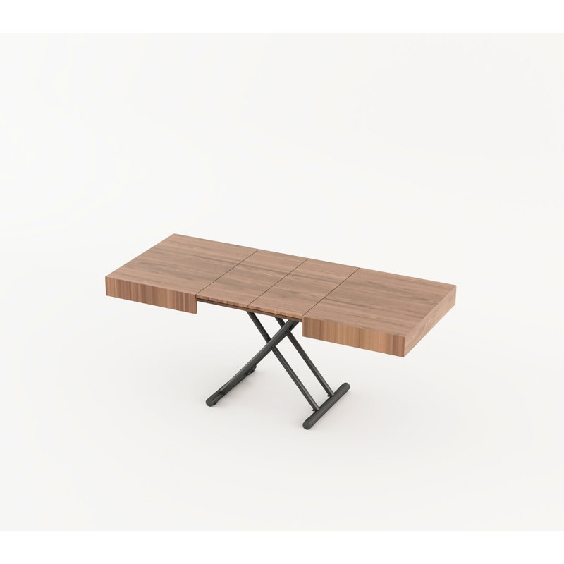 Table basse à pousser et tirer, Beige