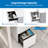 Mount-It Mobile File Pedestal Cabinet with 3 Drawers & Lock, Slim Design Under Desk Storage, White