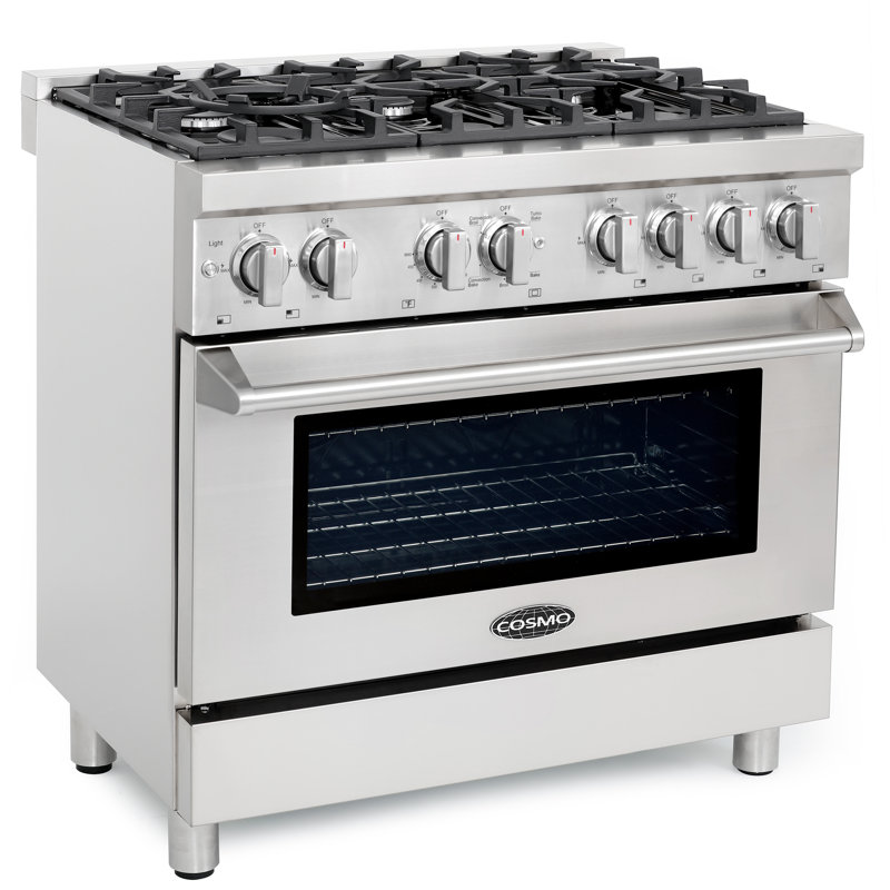 Cuisinière mixte 36 po 4,5 pi cu