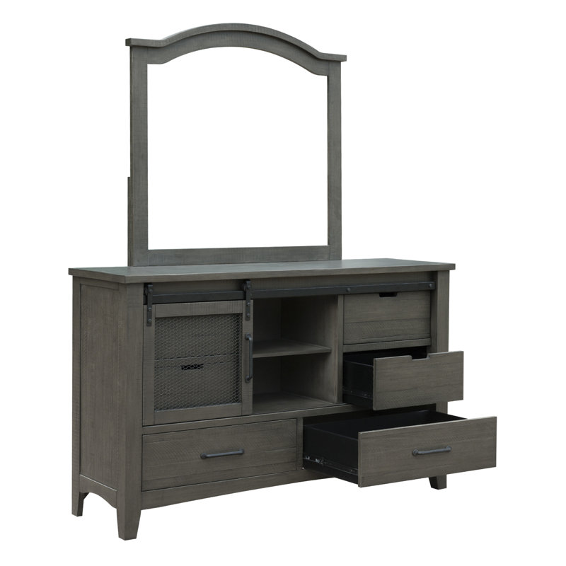 Epes Six Drawer Dresser, Antique Ash