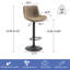 Tabouret de bar rembourré Lougene-277264462