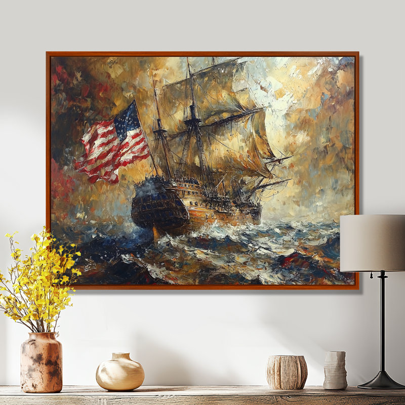 Alkiviadis - Transportation Wall Art, H 30 po x l 40 po, Cadre flottant, Brun