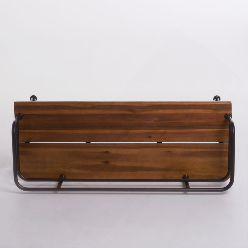 Banc en bois industriel et métal Zion