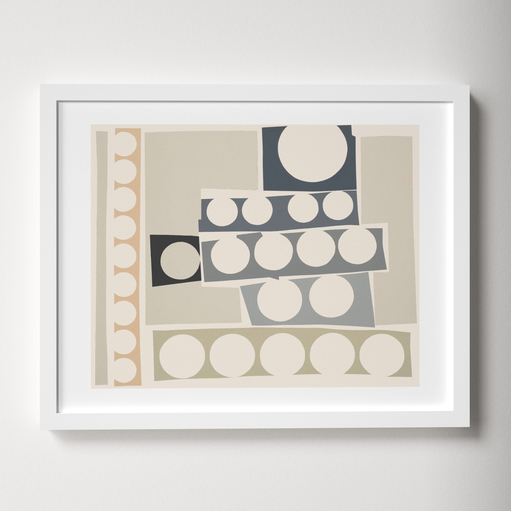 Cosmos 6.0 by Lee Lessem, 16" H x 20" W x 1.25" D, White Framed