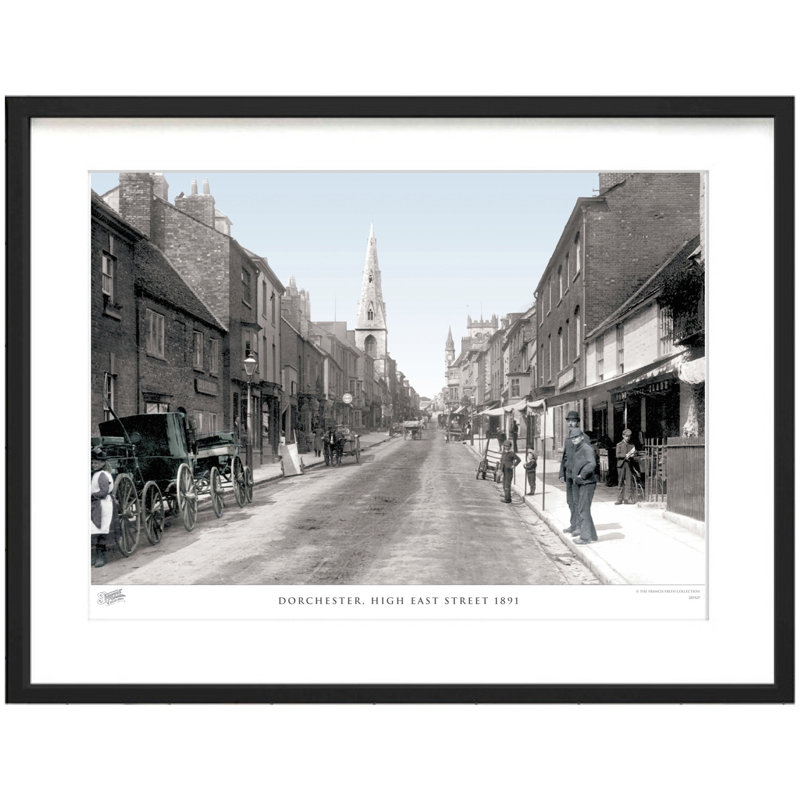 Dorchester, High East Street 1891 by Francis Frith - Single Picture Frame Print, 45cm H x 60cm W x 2.3cm D