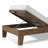 Cassia Outdoor Teak Wood Chaise Lounge , Cushion Included
