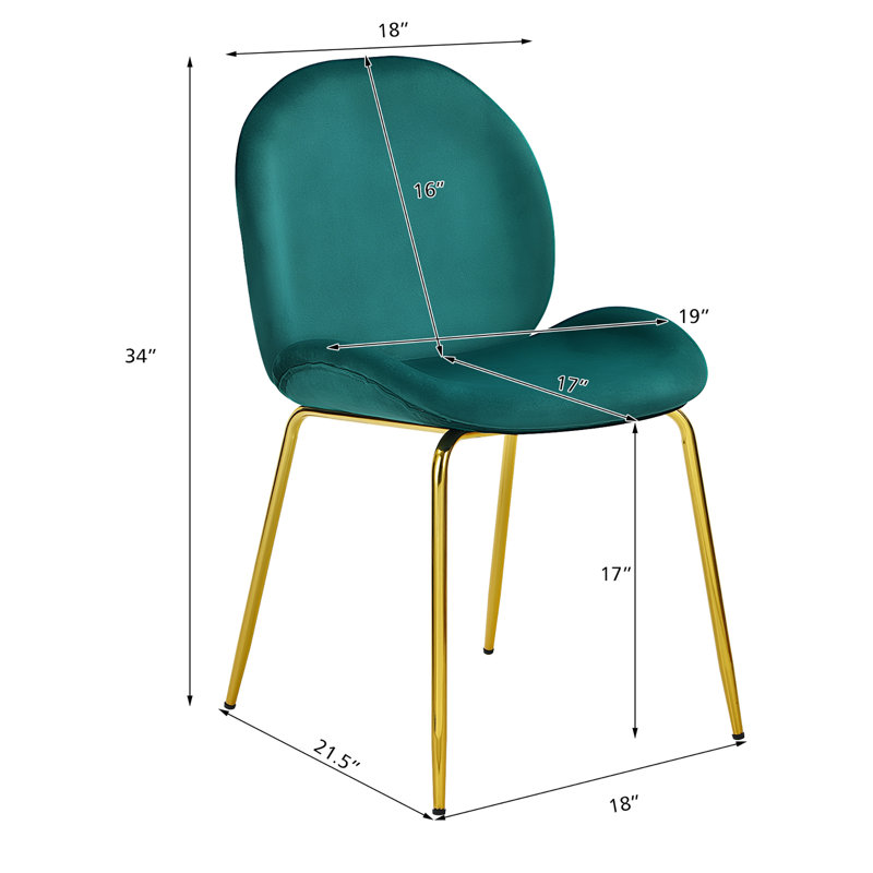 Fauteuil d'appoint en velours, Velours vert